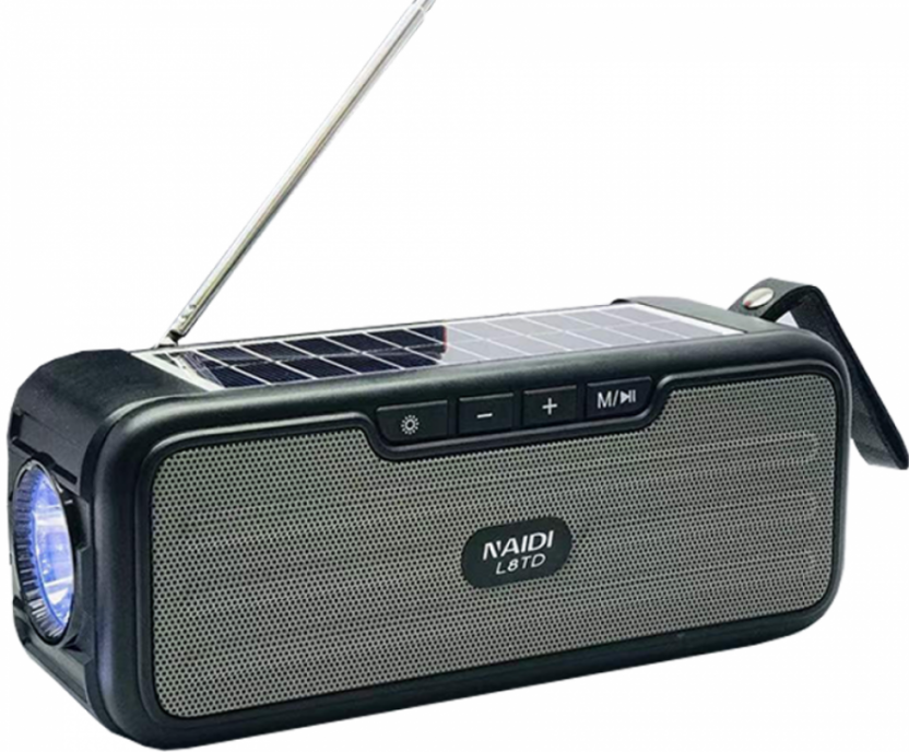 Radio portabil tip boxa cu panou solar Bluetooth L8TD 10W 1200 mAh